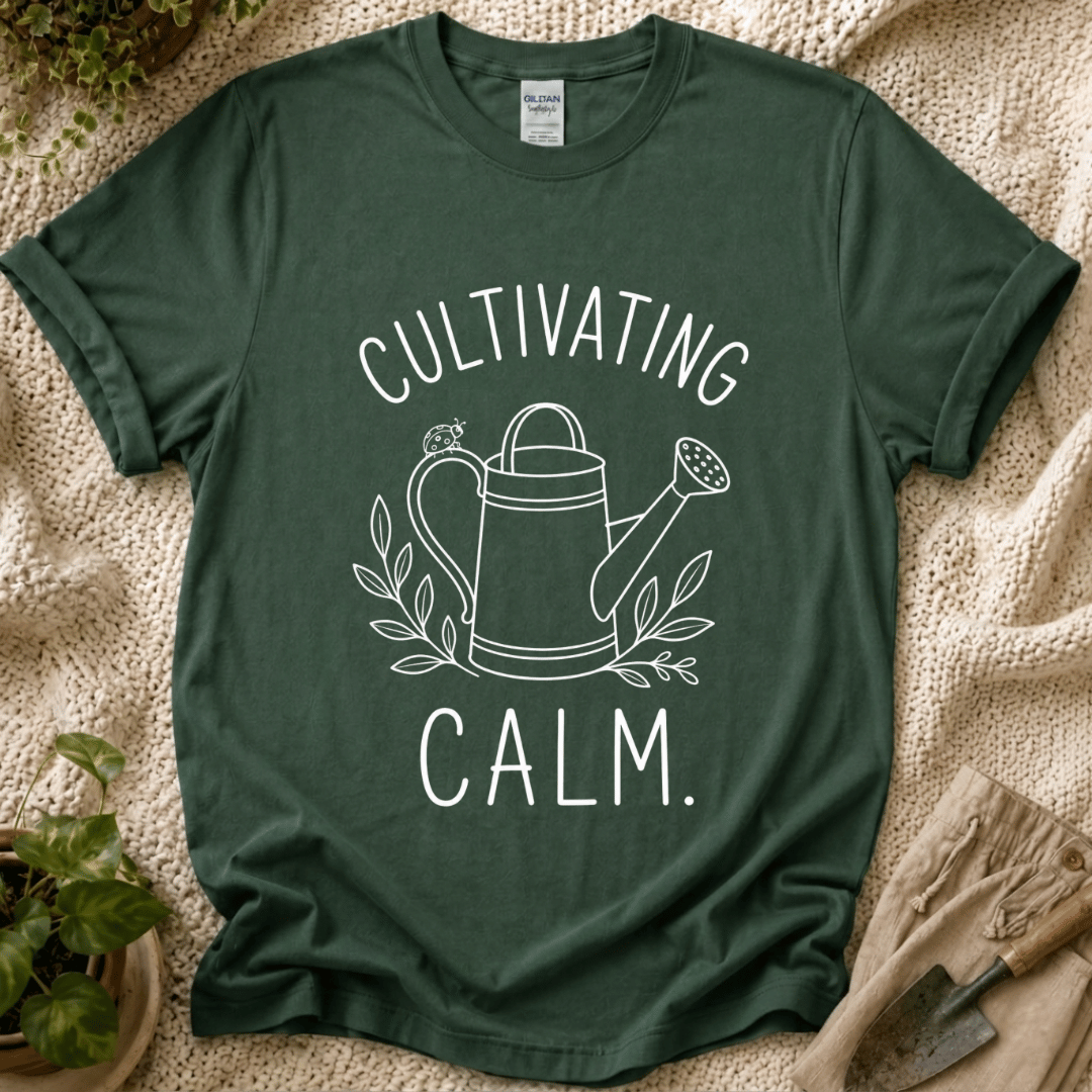 Cultivating Calm Mindfulness T-Shirt by Zen & Zucchinis Slow Garden Club