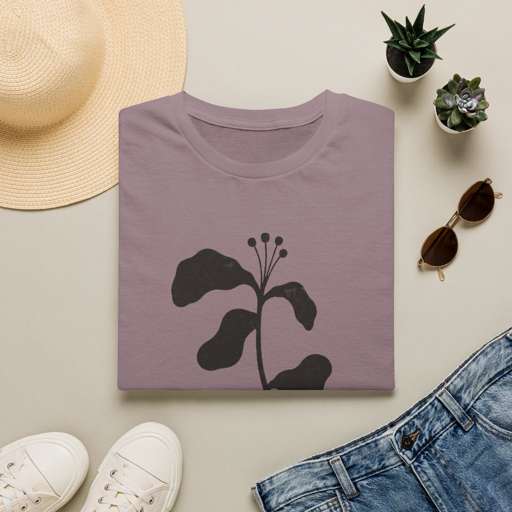 Minimal Botanical Stem T-Shirt