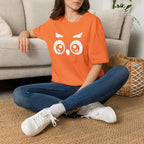 Cute Owl Gaze T-Shirt by Zen & Zucchinis Slow Garden Club