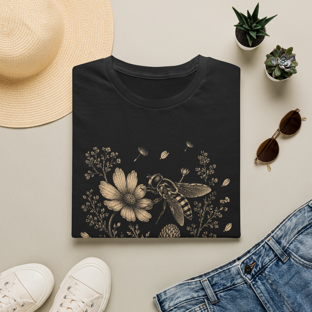 Bee In Wildflower Garden T-Shirt