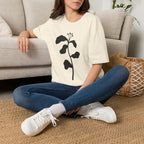 Minimal Botanical Stem T-Shirt