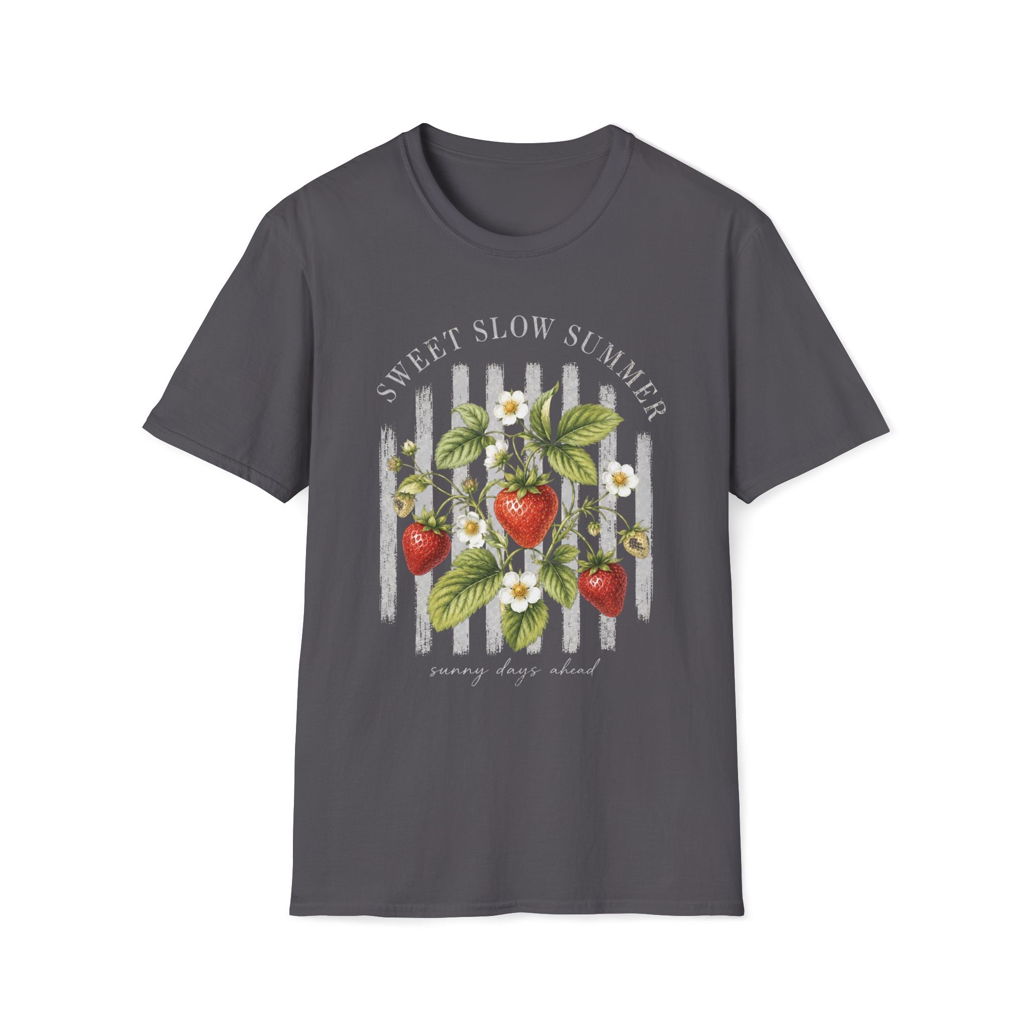 Sweet Slow Summer Strawberry Stripes T-Shirt