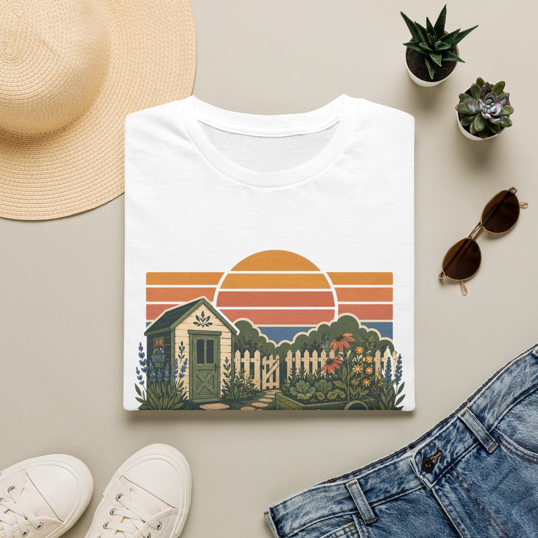 Take It Slow Garden Sunset T-Shirt