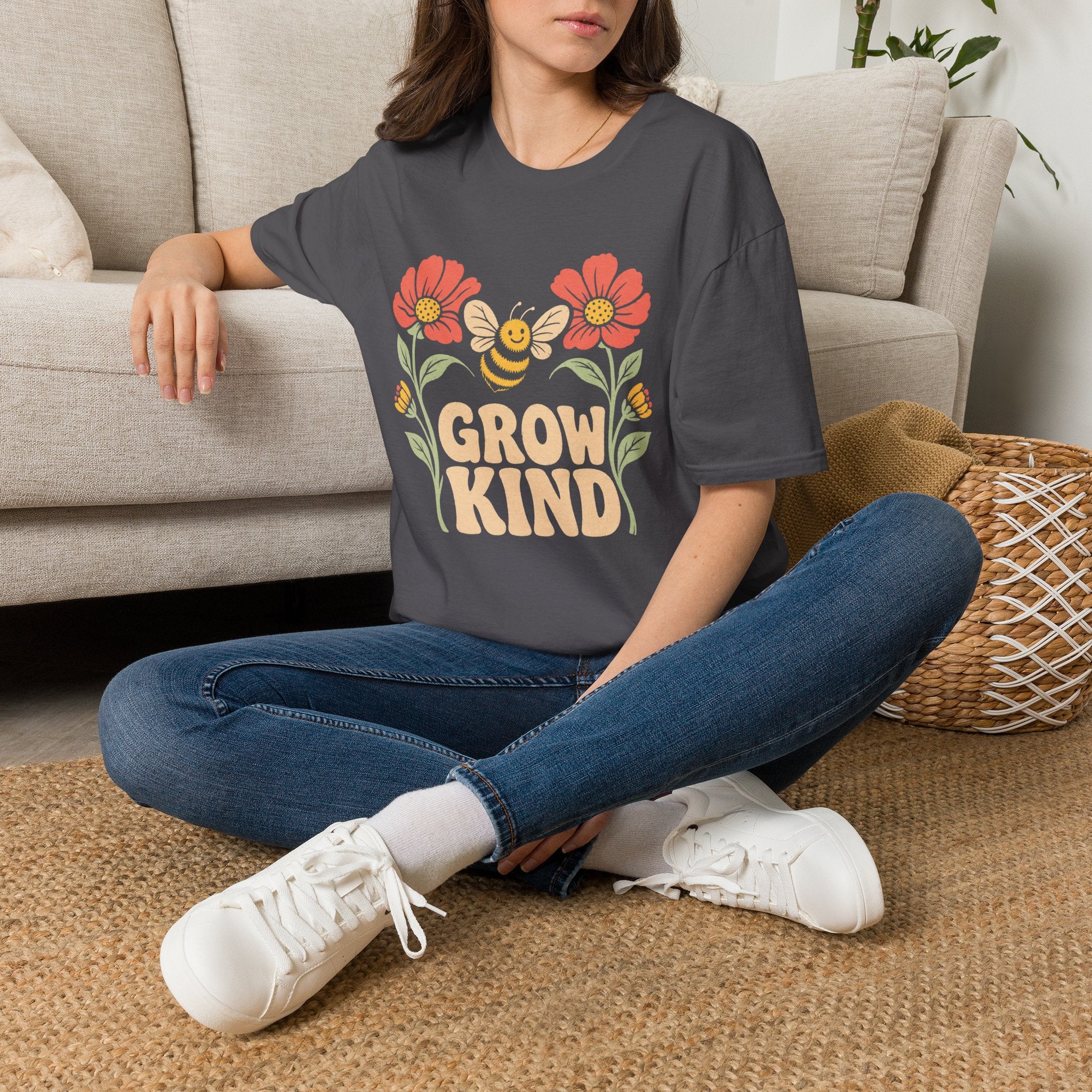 Grow Kind Flower Bee T-Shirt