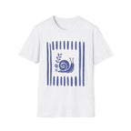 Snial In Stripes Garden Summer T-Shirt