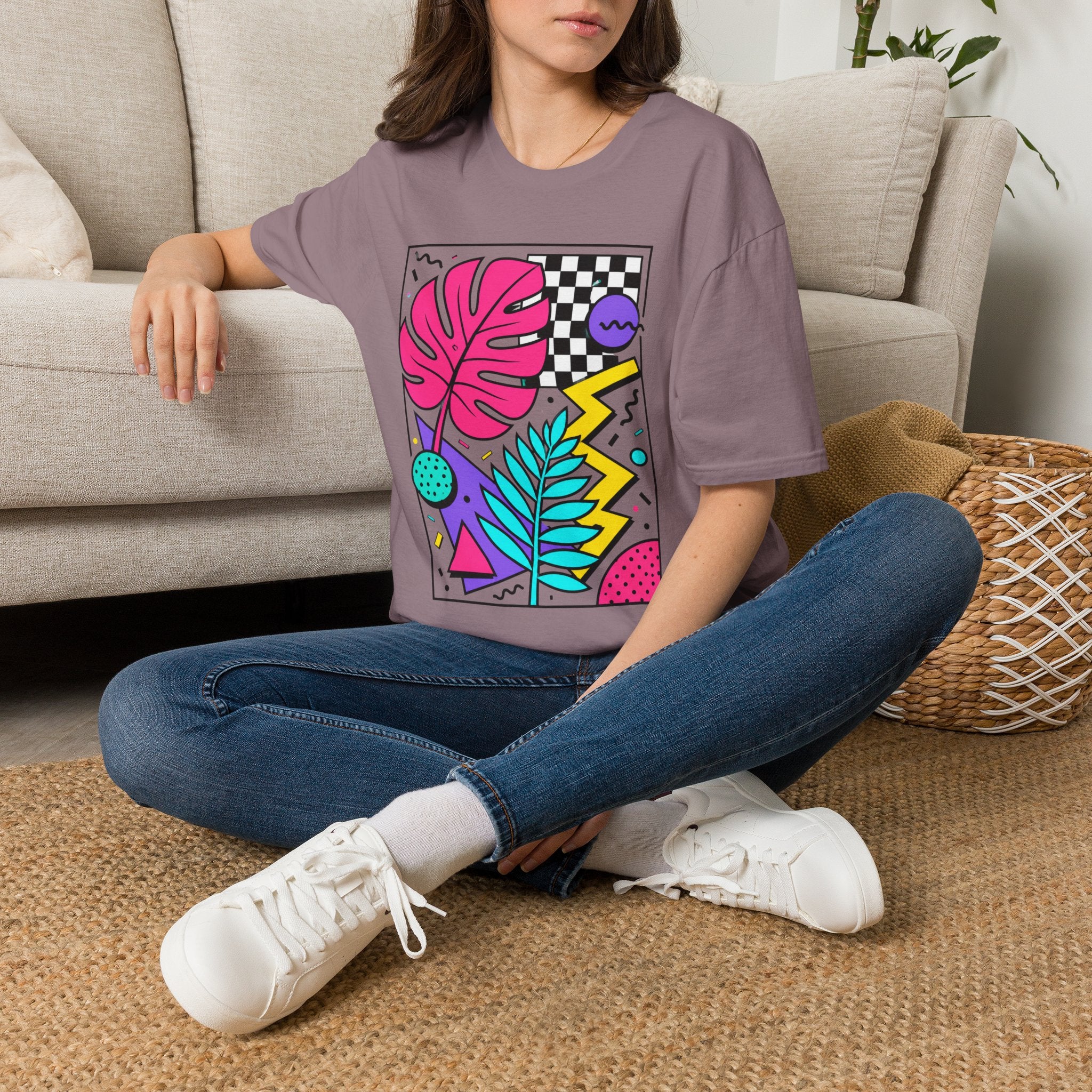 Abstract Wildflower Garden T-Shirt by Zen & Zucchinis Slow Garden Club