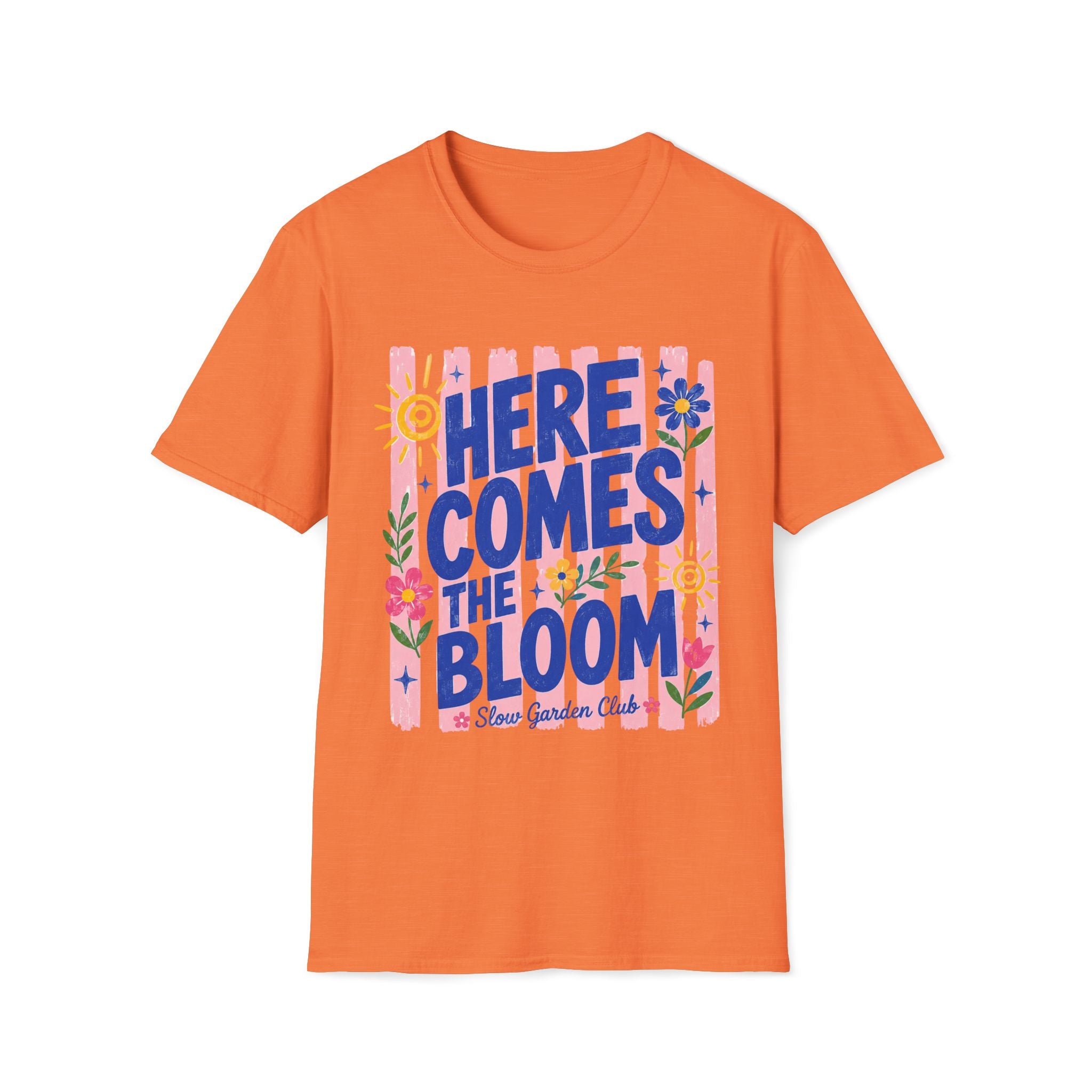Here Comes The Bloom Summer Stripes T-Shirt