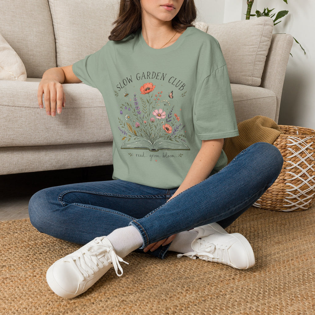 Read Grow Bloom Slow Garden Club T-Shirt