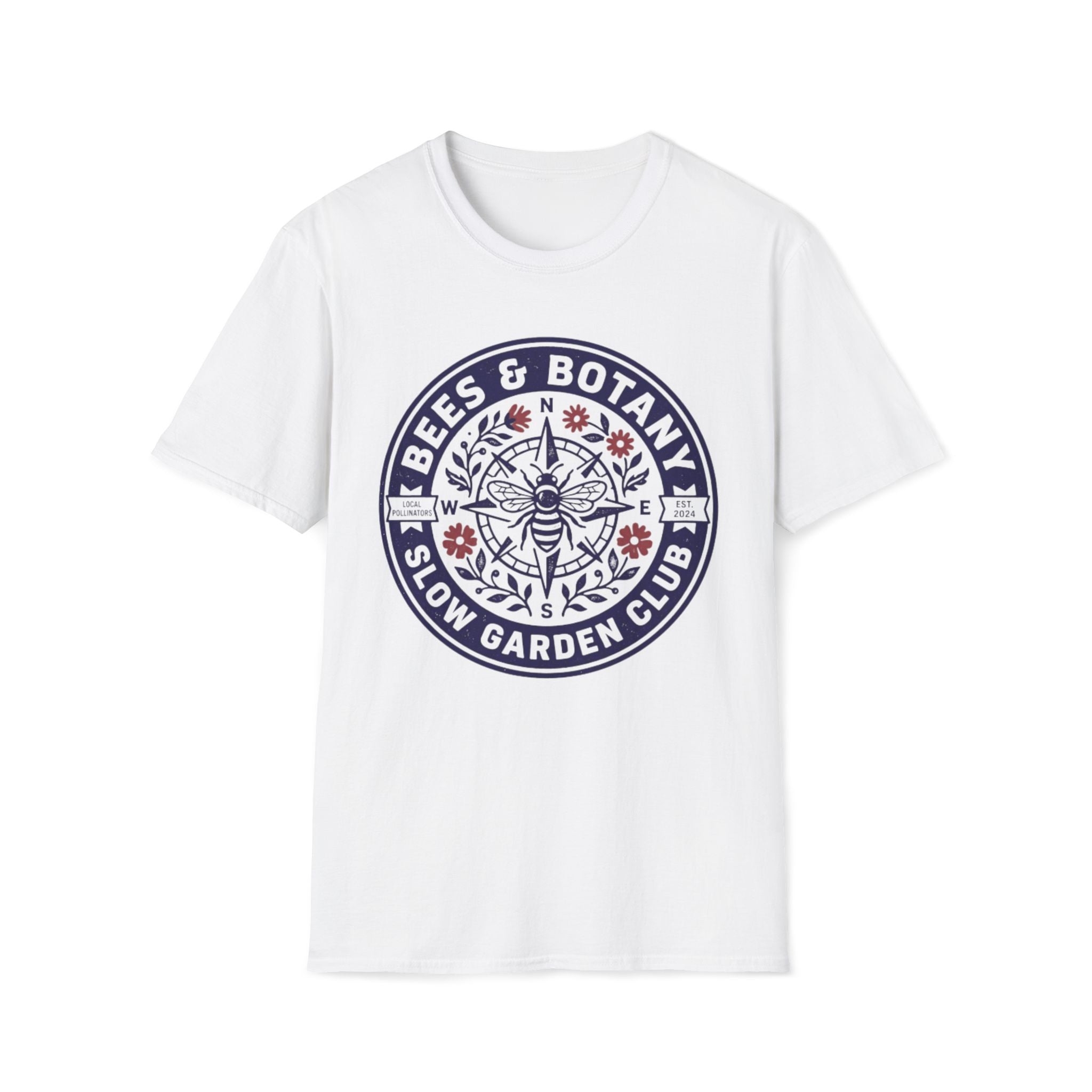 Bees And Botany Garden Badge T-Shirt