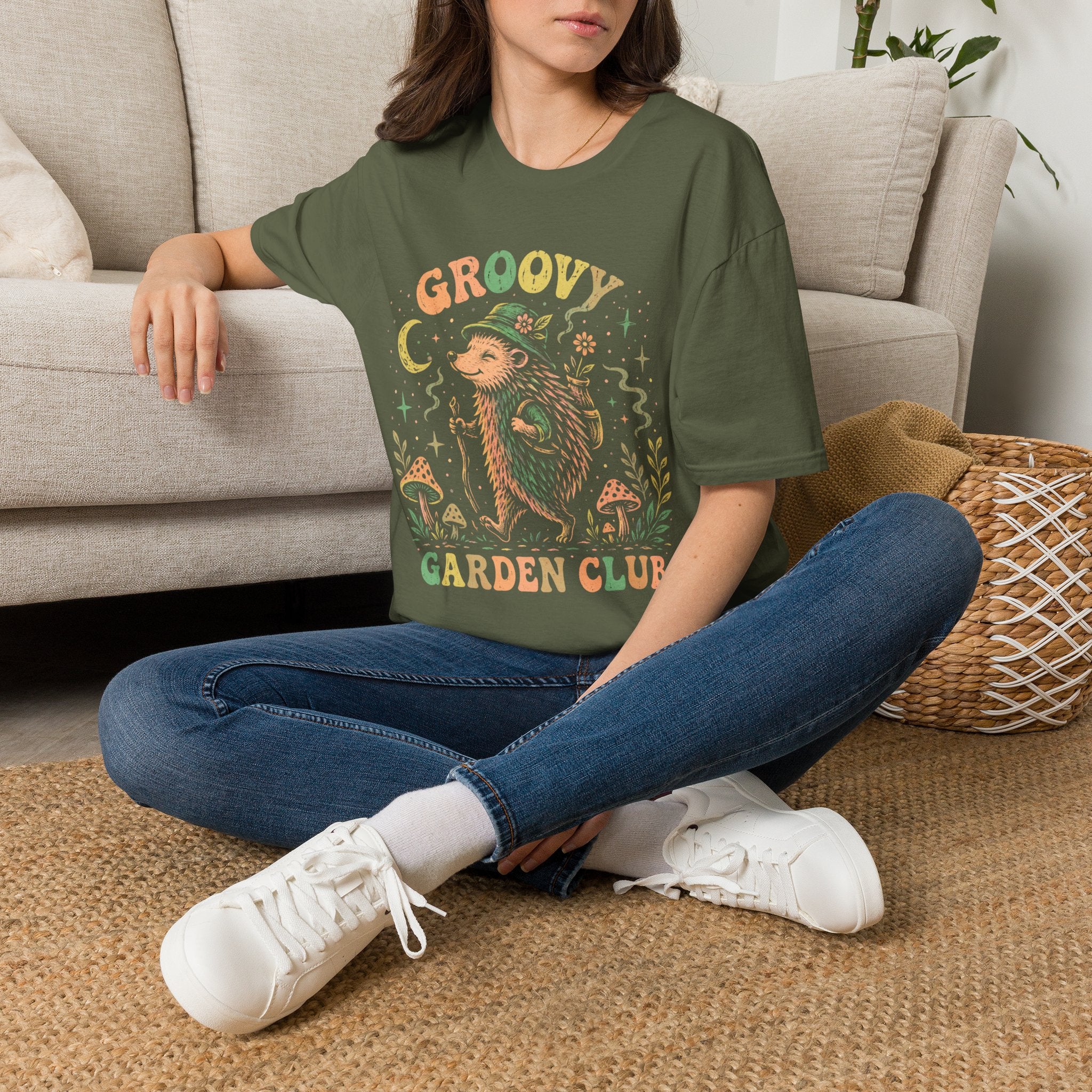 Grovy Hedgehog Garden Club T-Shirt