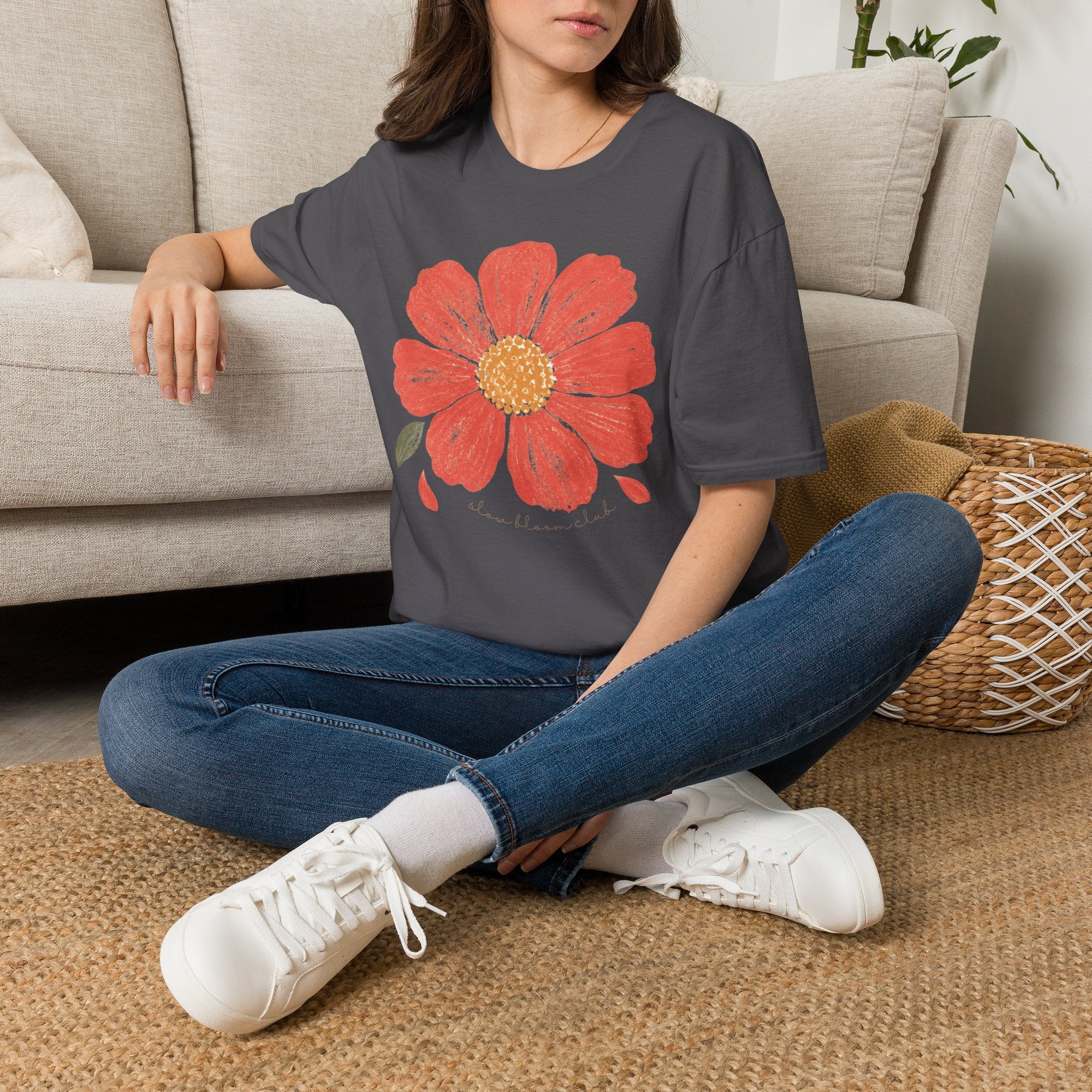 Slow Bloom Club Garden Flower T-Shirt by Zen & Zucchinis Slow Garden Club