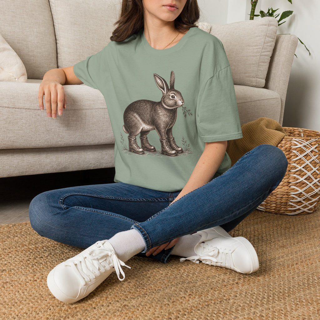 Garden Bunny With Shoes T-Shirt