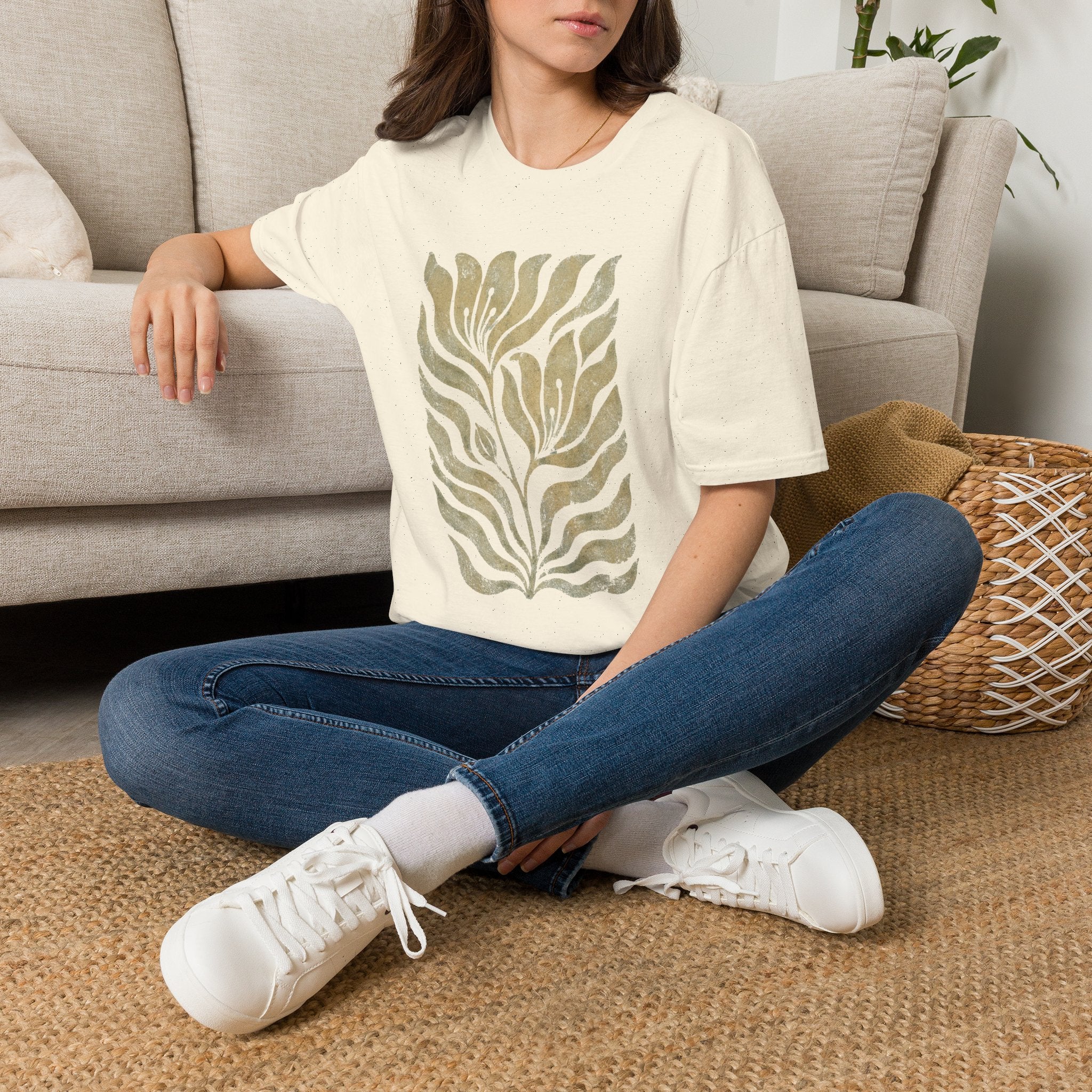 Vintage Botanical Fern Garden T-Shirt by Zen & Zucchinis Slow Garden Club