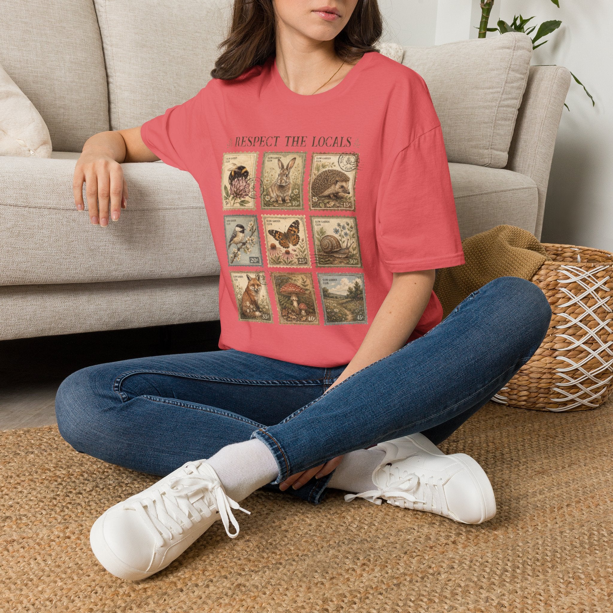 Respect the Locals Garden Friends T-Shirt by Zen & Zucchinis Slow Garden Club