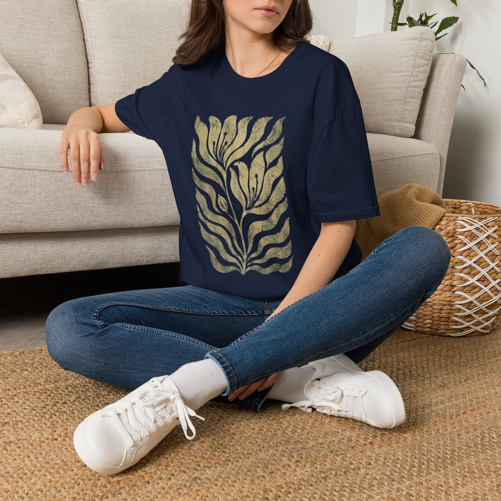 Vintage Botanical Fern Garden T-Shirt by Zen & Zucchinis Slow Garden Club