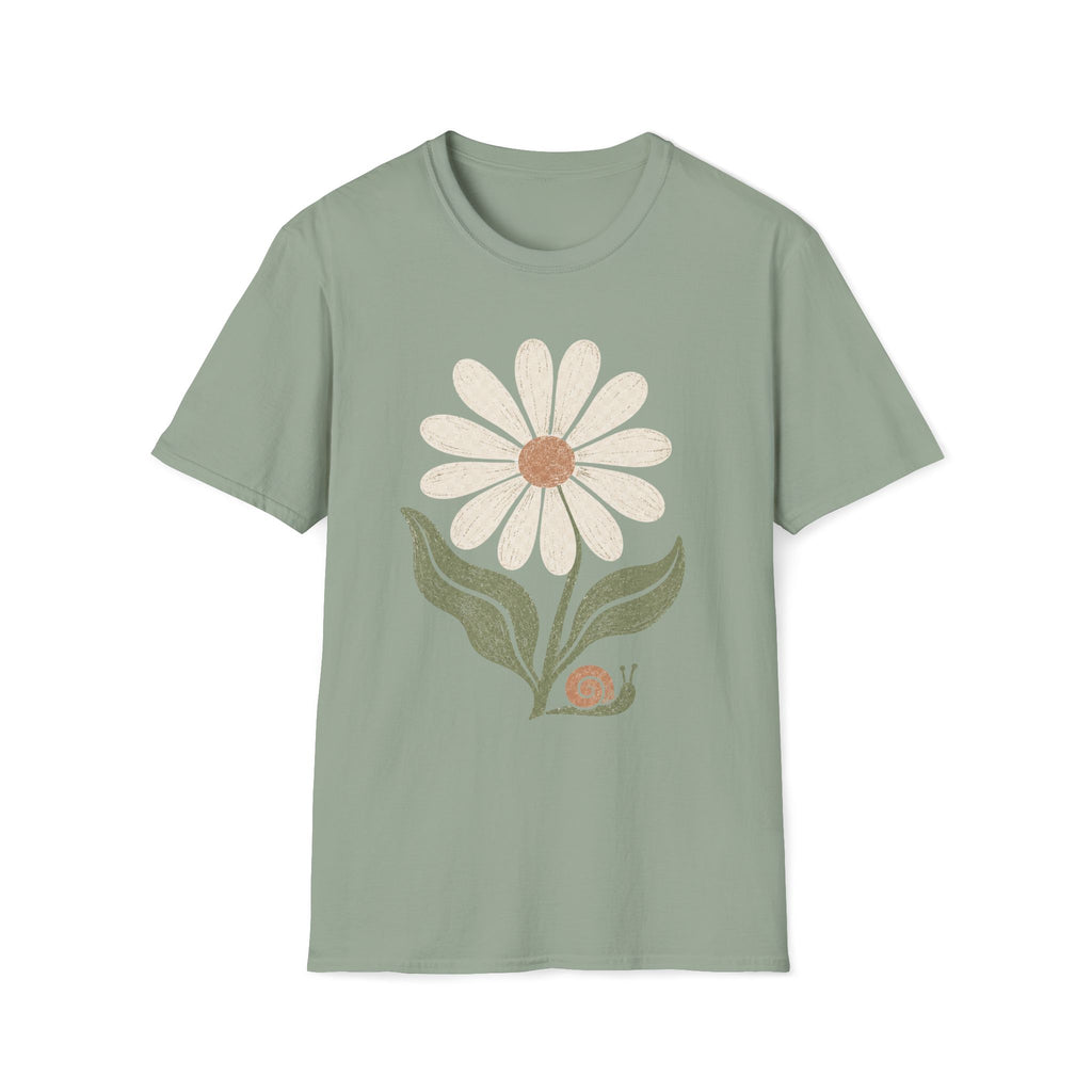 Flower & Snail Garden T-Shirt