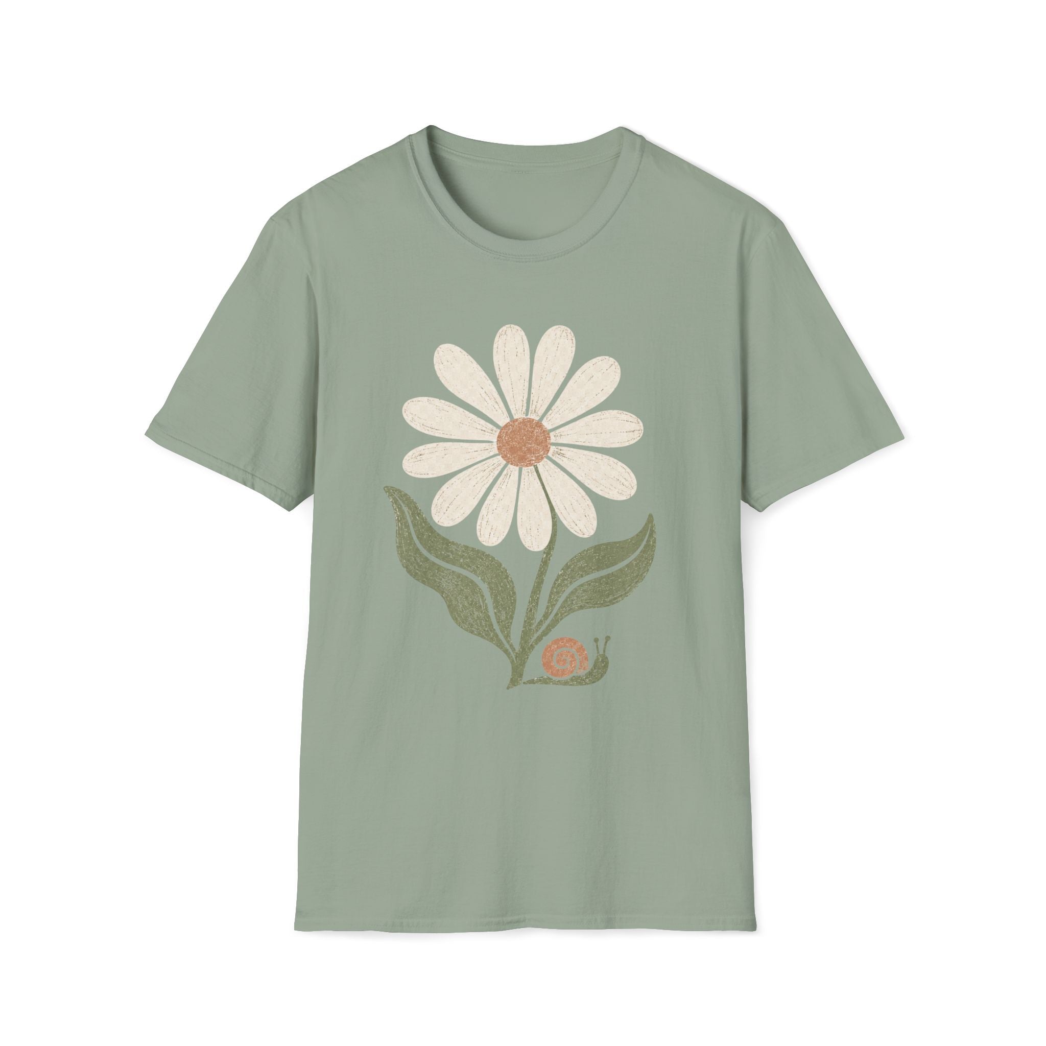 Flower & Snail Garden T-Shirt