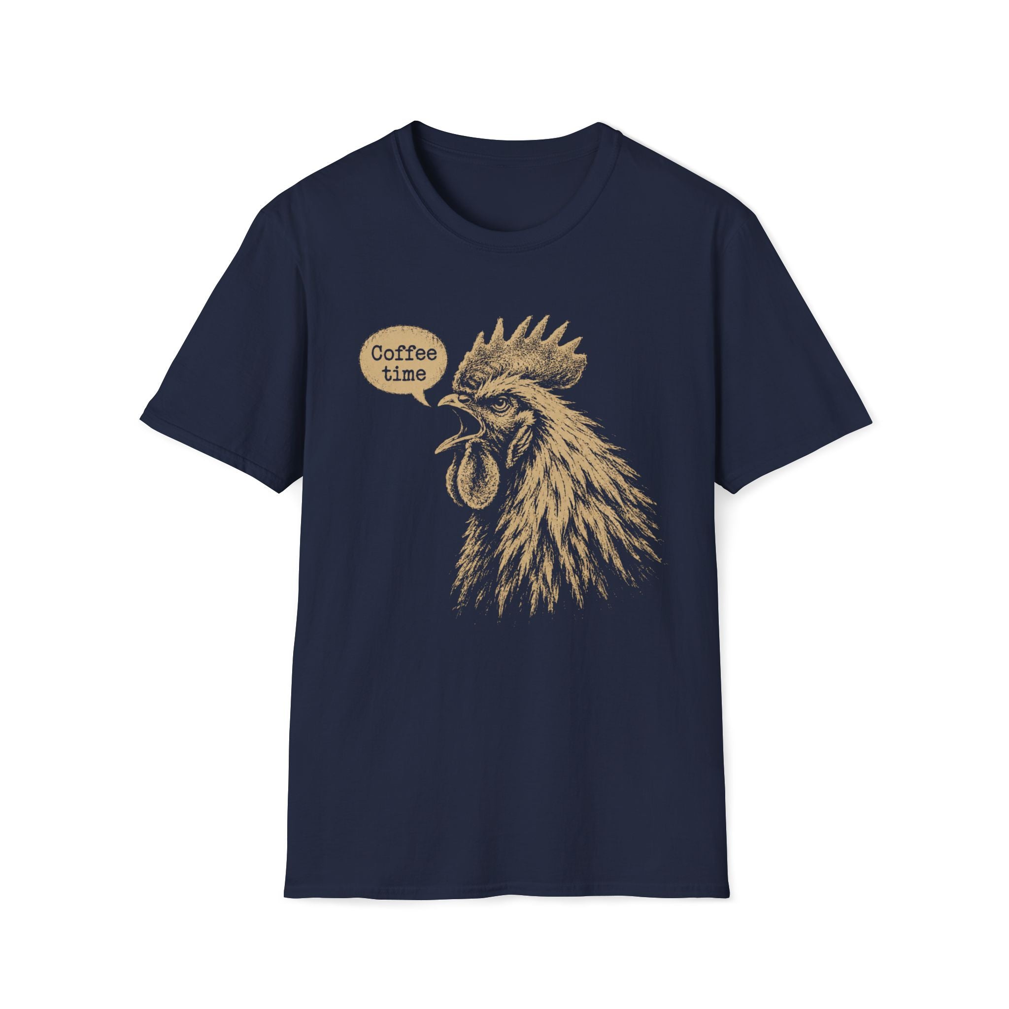 Coffee Time Cottage Garden Rooster T-Shirt