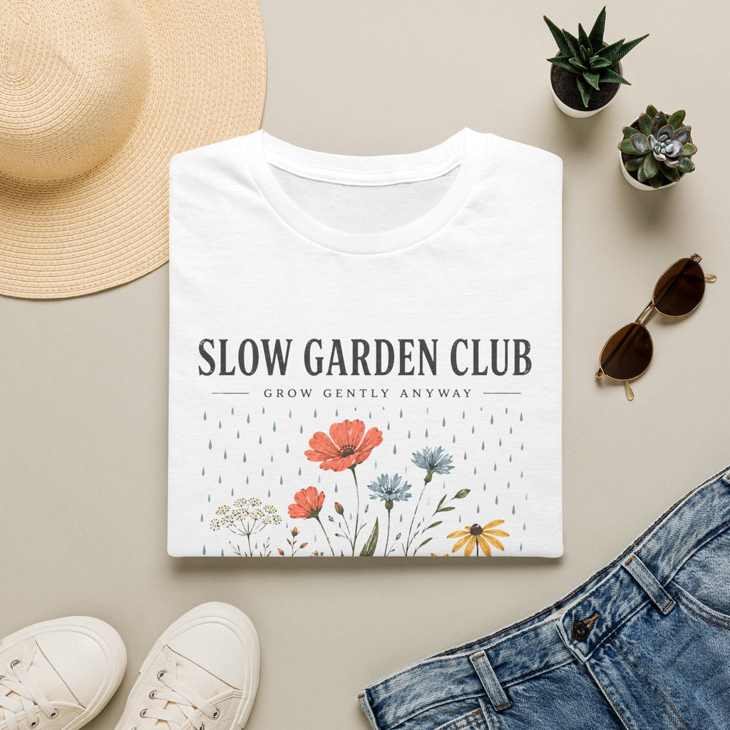 Slow Garden Club Grow Gently Anyway T-Shirt