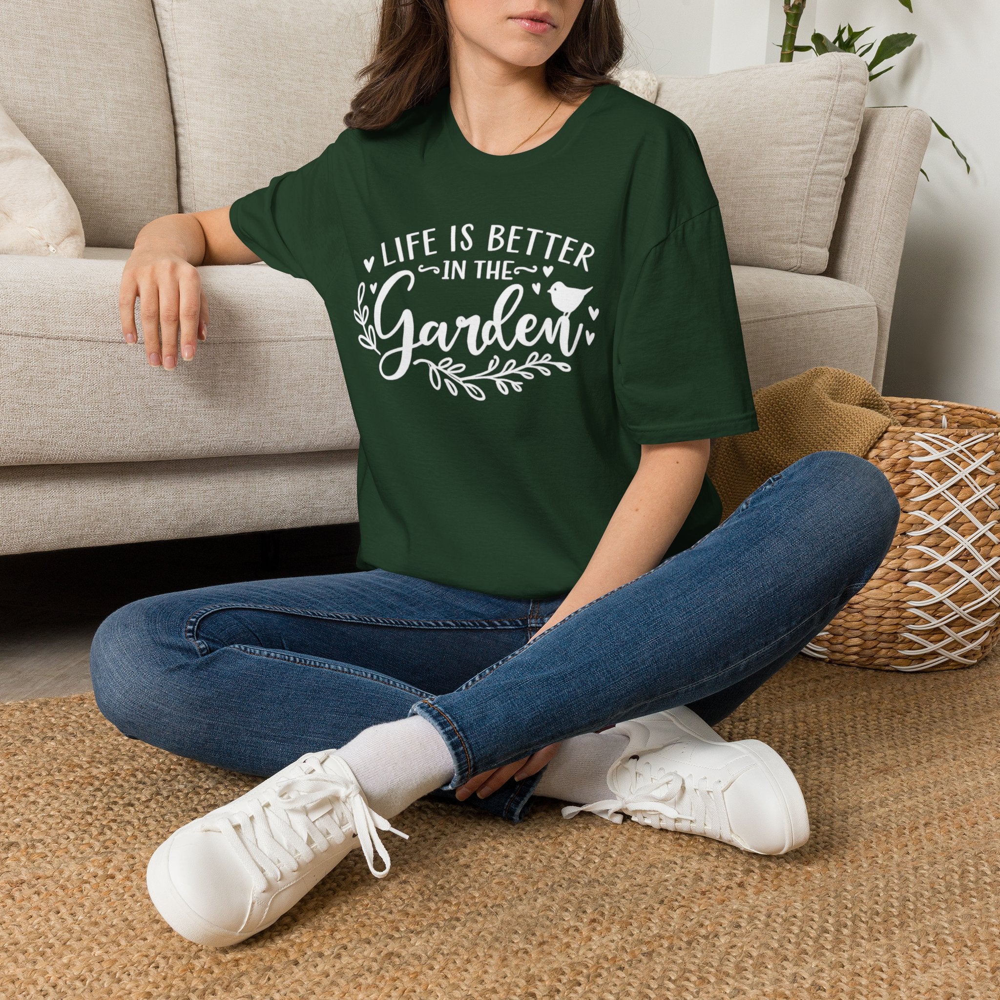 Life Is Better in the Garden T-Shirt by Zen & Zucchinis Slow Garden Club