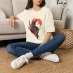 Wild Botanical Fern Spirit Woman T-Shirt by Zen & Zucchinis Slow Garden Club