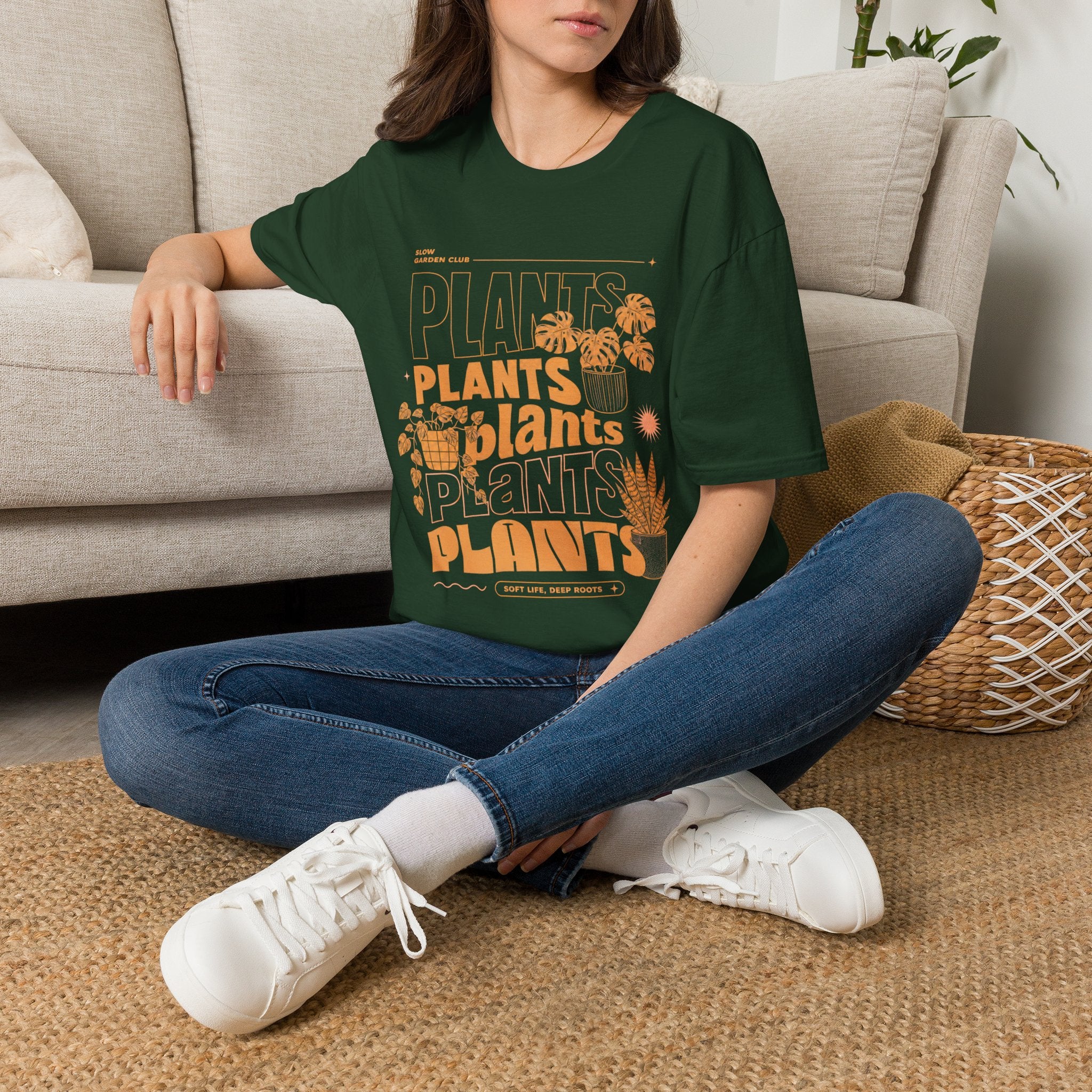 Plant Plant Plants T-Shirt by Zen & Zucchinis Slow Garden Club