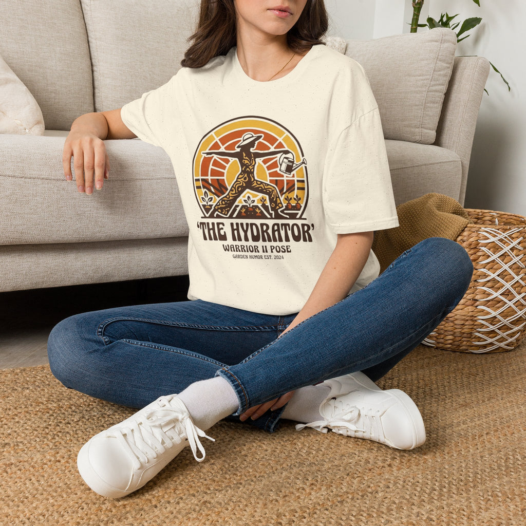 The Hydrator Gardening Pose T-Shirt by Zen & Zucchinis Slow Garden Club