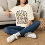 No Rush Zucchini Vine Garden T-Shirt by Zen & Zucchinis Slow Garden Club