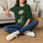 Slow Snail Flower Garden T-Shirt
