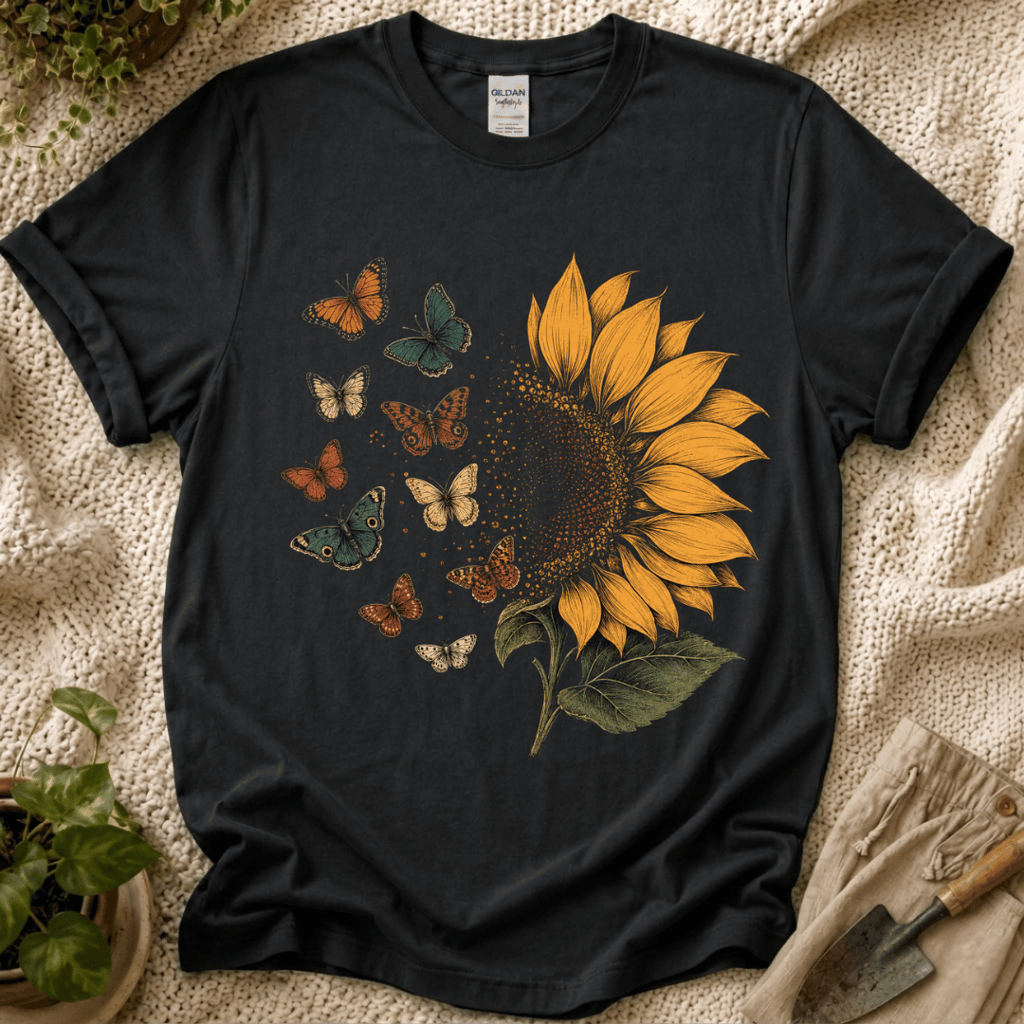 Sunflower Butterflies T-Shirt
