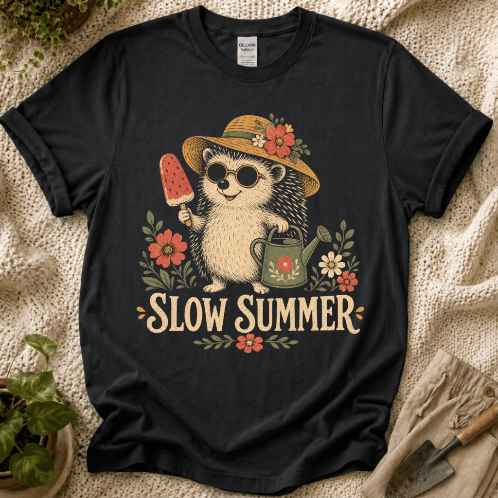 Slow Summer Hedgehog T-Shirt
