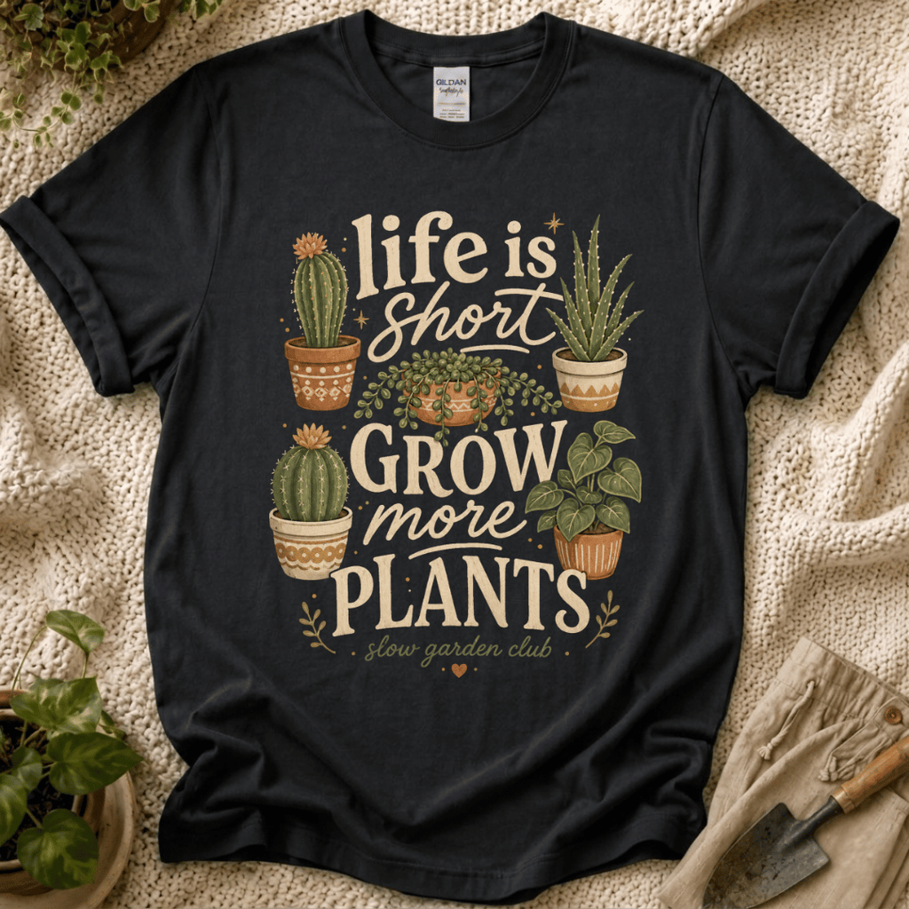 Life Is Short Grow More Plants T-Shirt