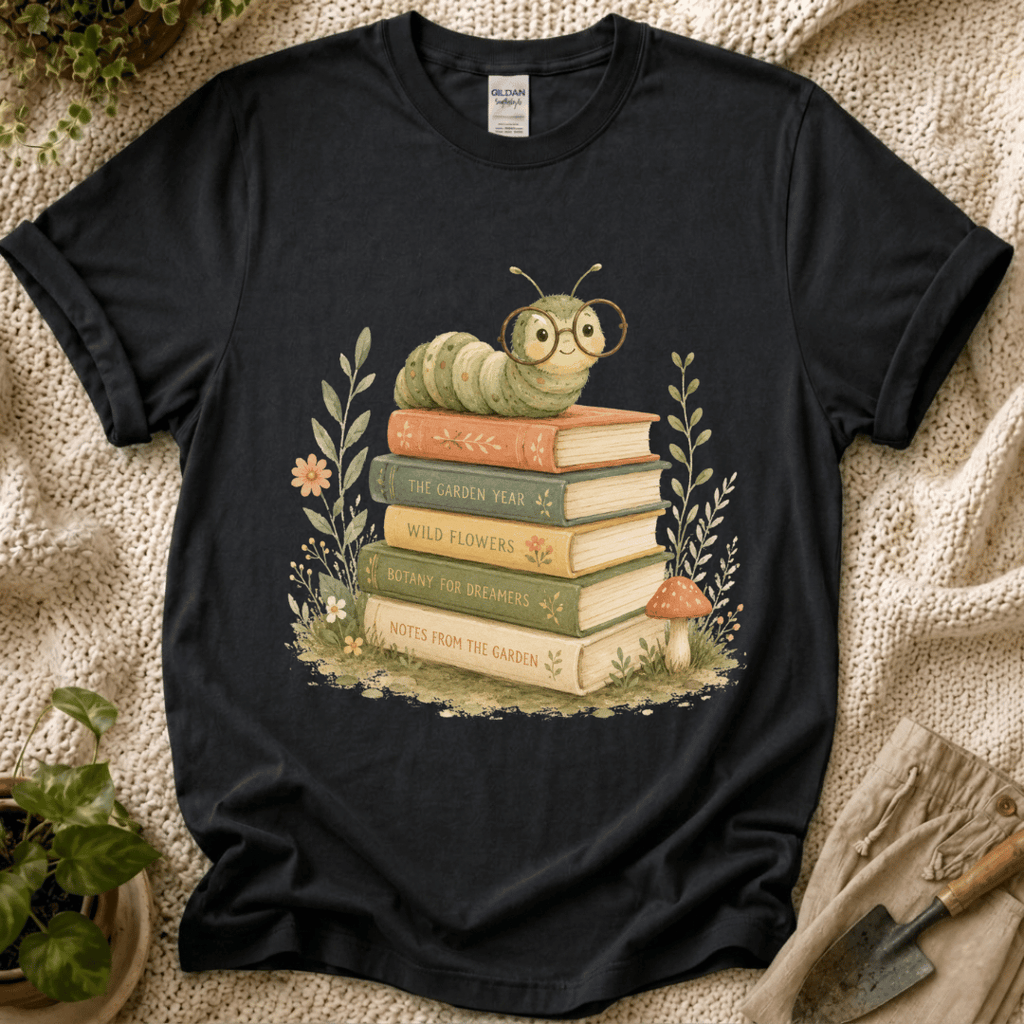 Book Lovers Garden T-Shirt - Zen & Zucchinis garden graphic tee