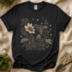 Bee In Wildflower Garden T-Shirt by Zen & Zucchinis Slow Garden Club