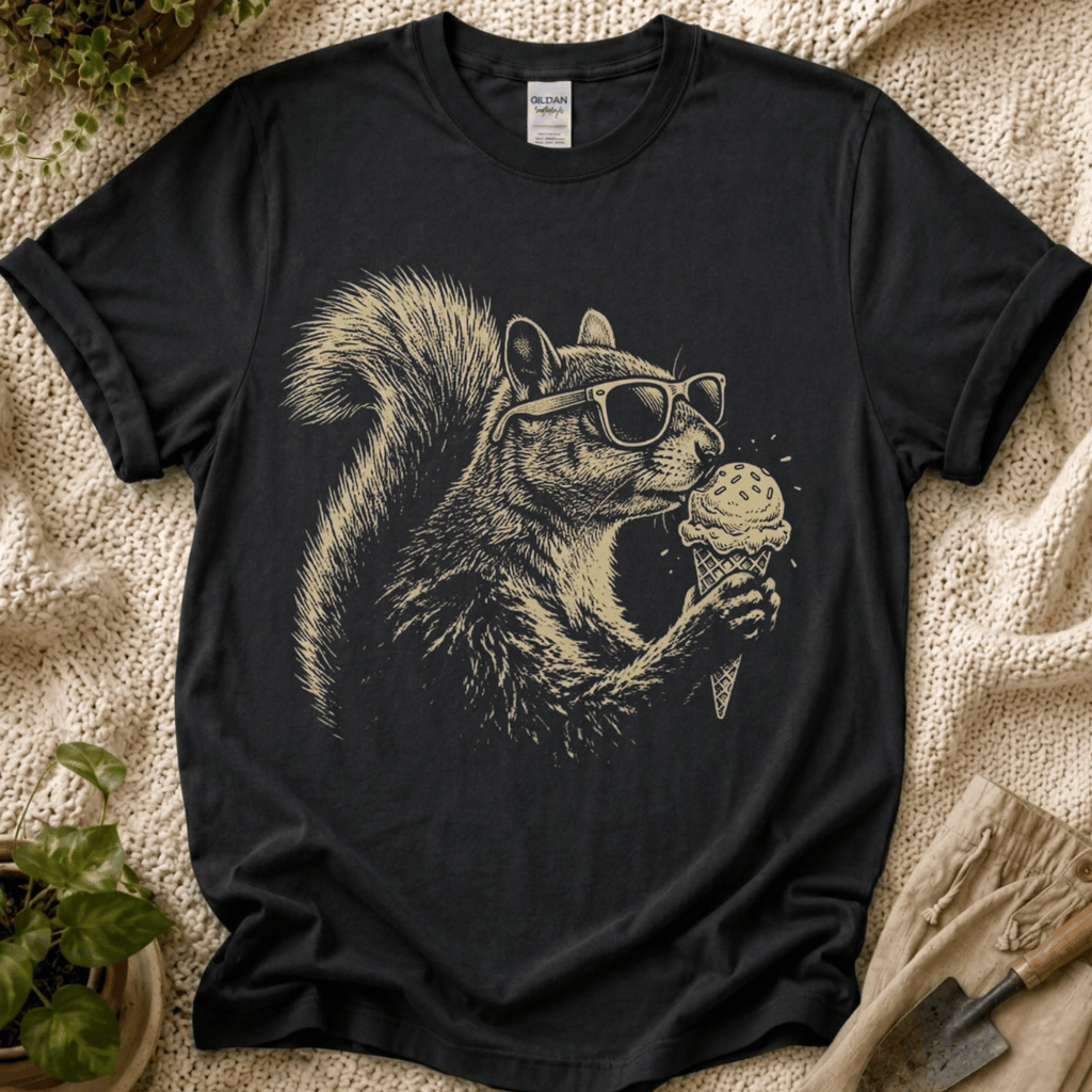 Squirrel Vibes T-Shirt by Zen & Zucchinis Slow Garden Club