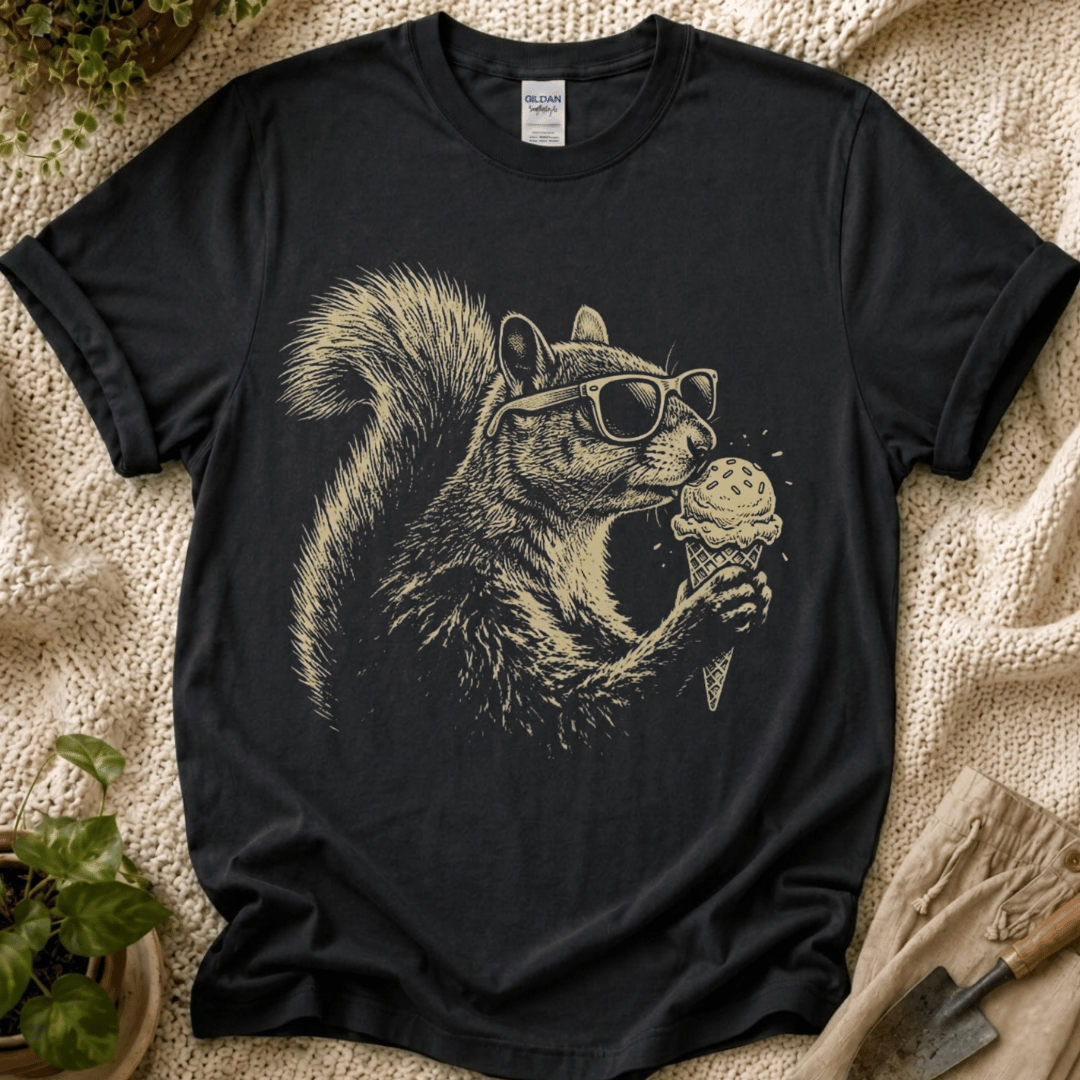 Squirrel Vibes T-Shirt by Zen & Zucchinis Slow Garden Club