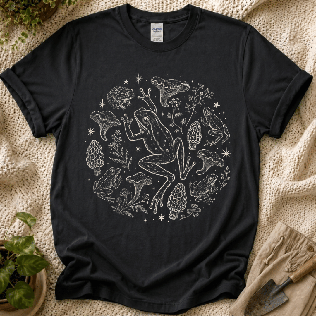 Frog Mushroom Meadow T-Shirt