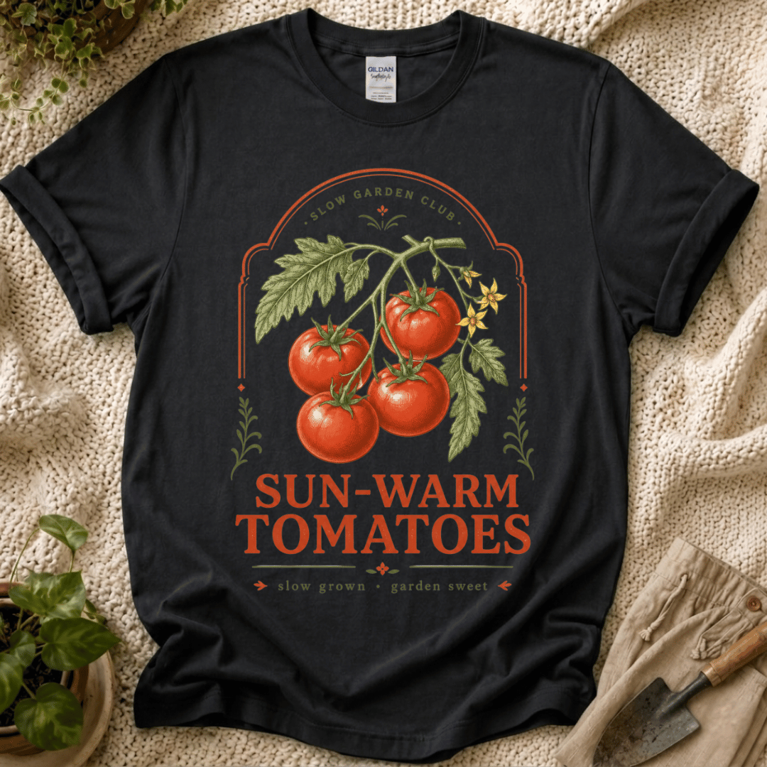 Sun Warm Tomatoes Slow Garden Club T-Shirt
