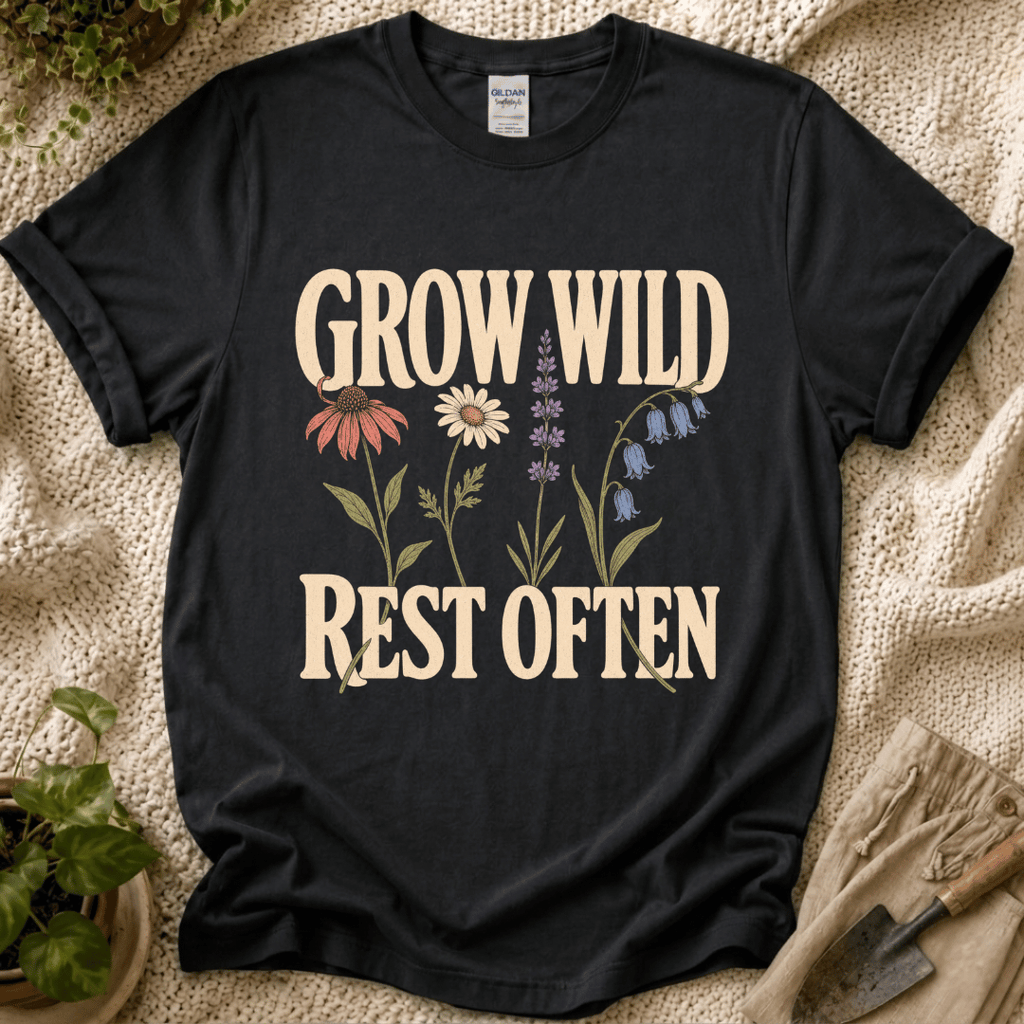 Grow Wild Rest Often Garden T-Shirt