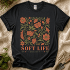 Soft Life Society Red Flower T-Shirt by Zen & Zucchinis Slow Garden Club