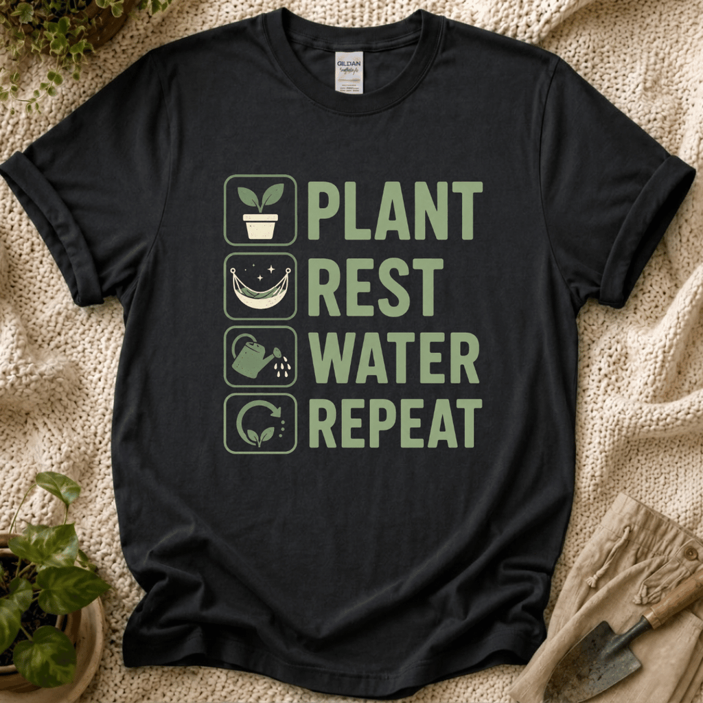 Plant Rest Water Repeat T-Shirt