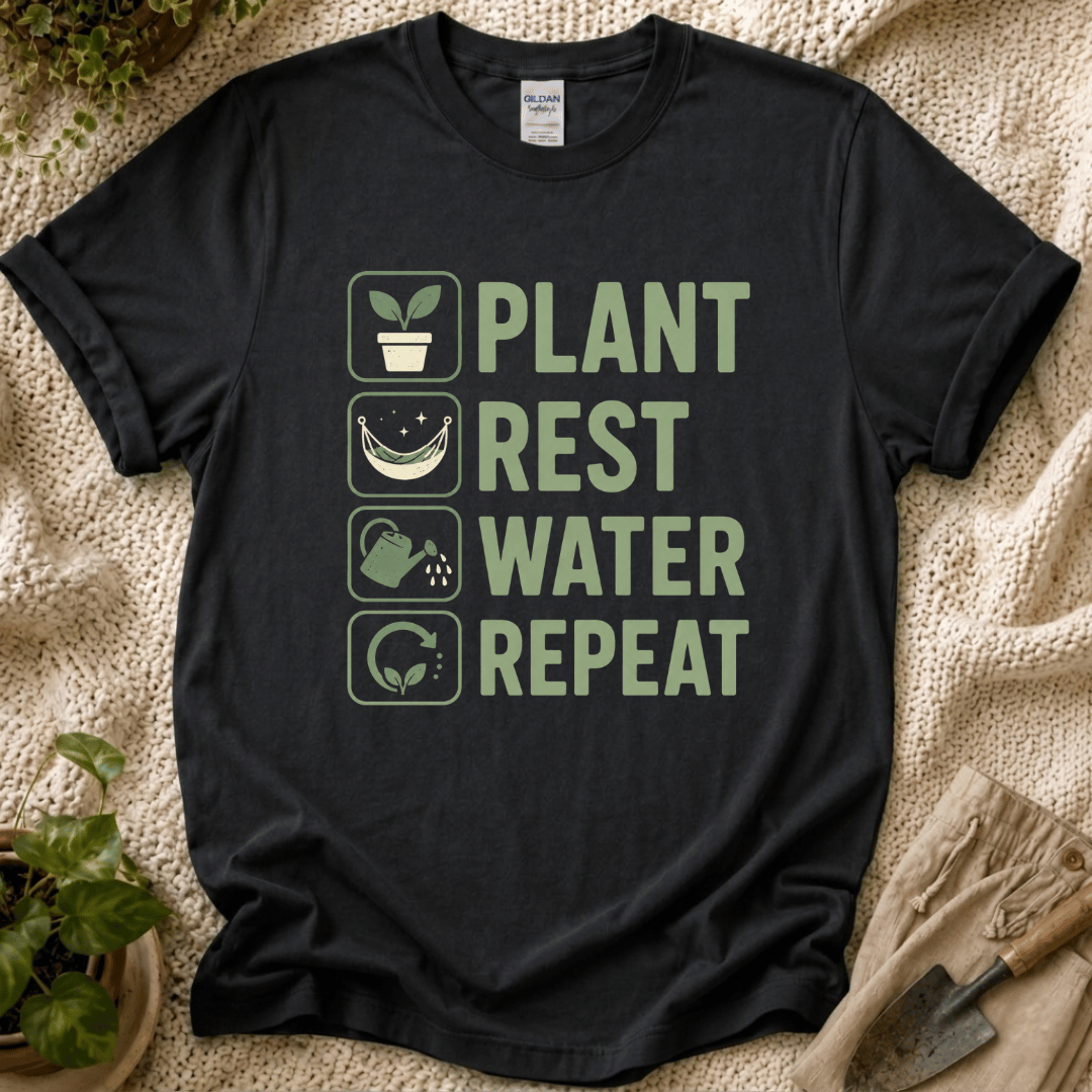Plant Rest Water Repeat T-Shirt