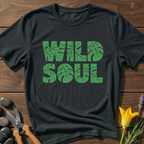 Wild Soul T-Shirt - botanical nature graphic t-shirt, minimalist design, unisex tee for Nature Lovers, Garnder, Farmer, Plant Lovers