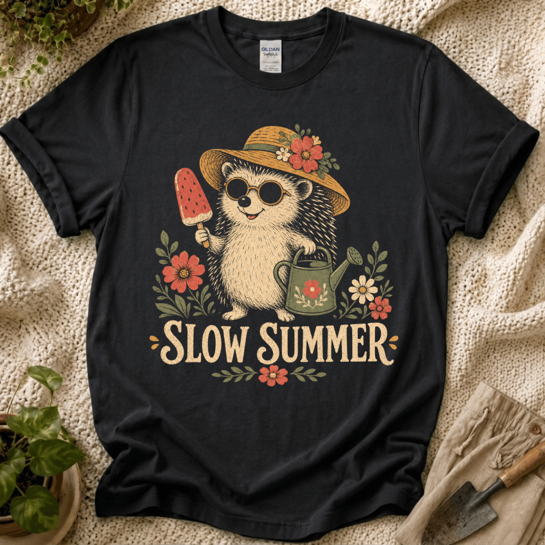 Slow Summer Hedgehog T-Shirt