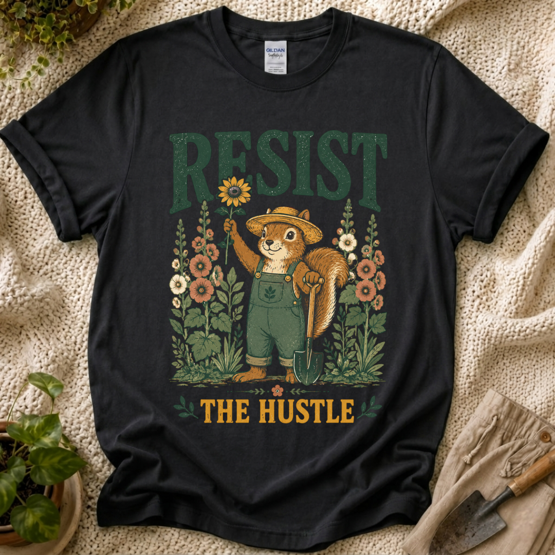 Resist The Hustle Squirrel T-Shirt