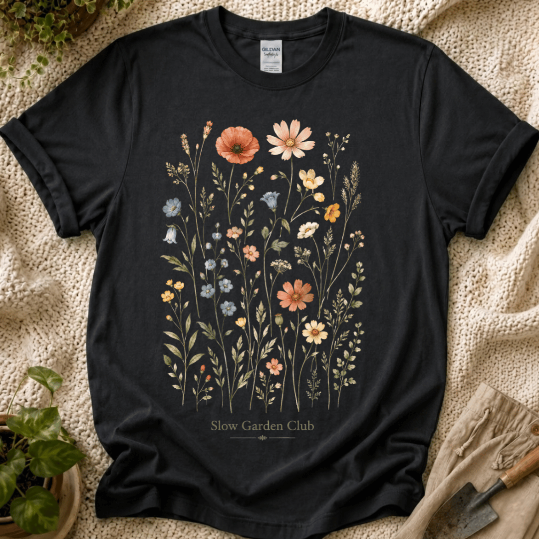 Wildflower Collection Botanical Garden T-Shirt by Zen & Zucchinis Slow Garden Club