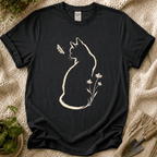 Cat Butterfly Silhouette T-Shirt