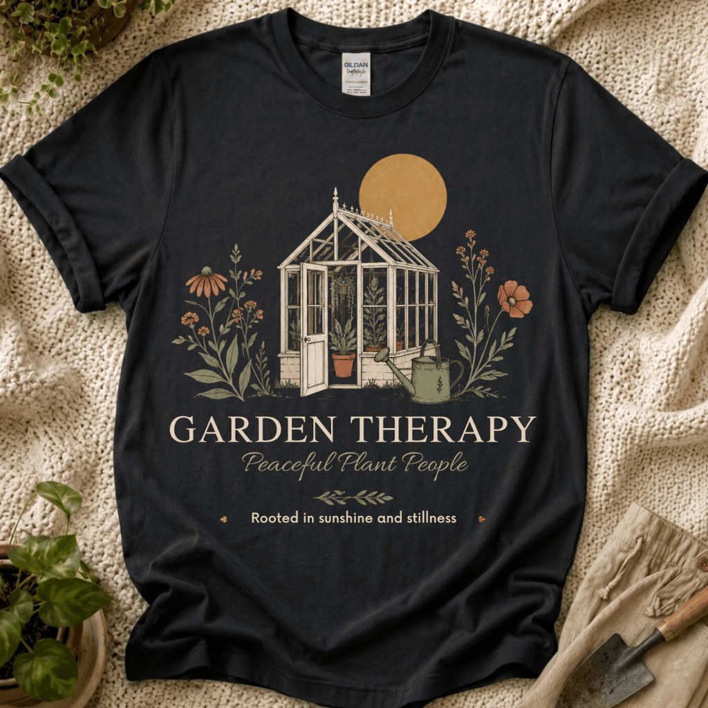 Garden Therapy T-Shirt by Zen & Zucchinis Slow Garden Club