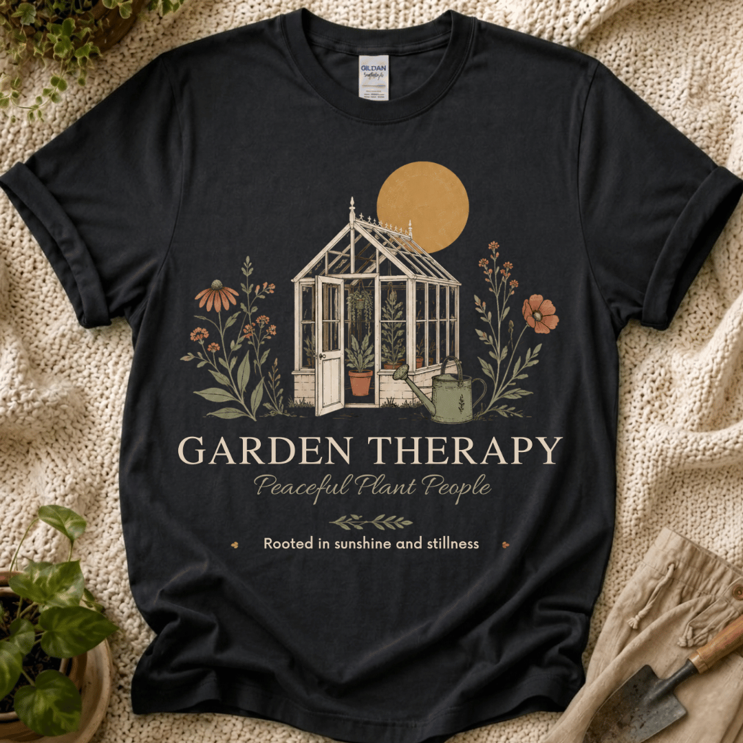 Garden Therapy T-Shirt by Zen & Zucchinis Slow Garden Club