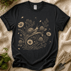 Slow Snail Wildflower Garden T-Shirt by Zen & Zucchinis Slow Garden Club